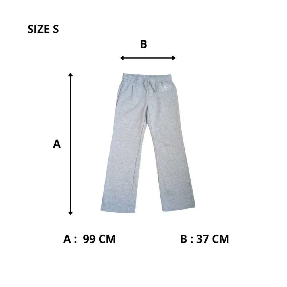 GAP Kids Gray Sweatpants – Elastic Waist Jogger, Size S